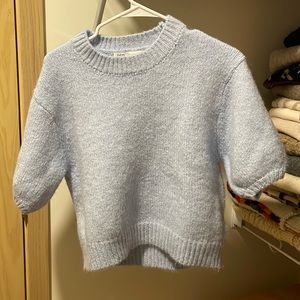 Zara short sleeve crop sweater